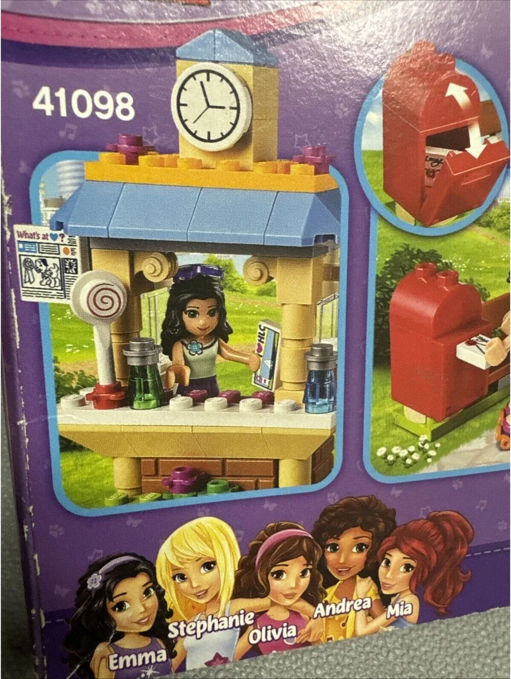 Lego Friends lot 41098 Emma’s tourist Kiosk & 30115 Olivia Jungle Air Boat READ